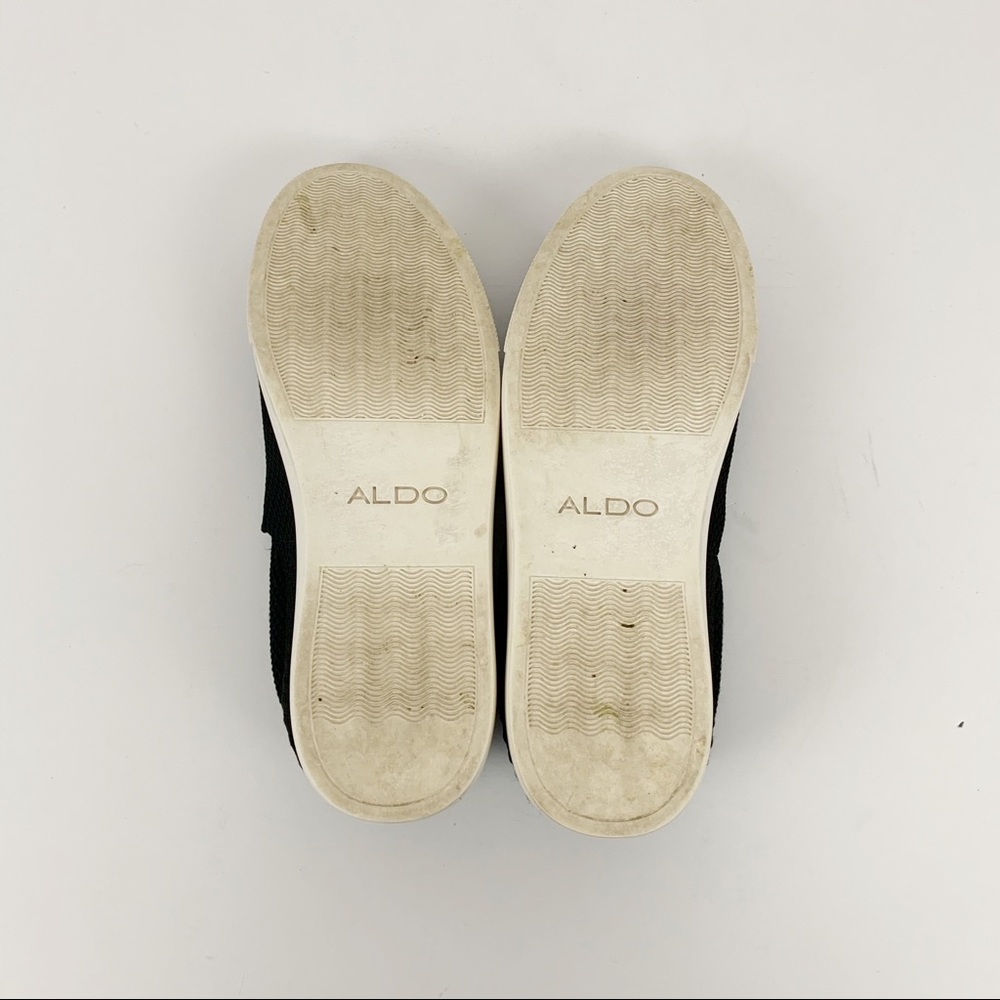 Aldo Women's Black Knit Platform Slip On Sneakers - Picture 8 of 8